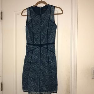 Cynthia Steffe Blue Floral Lace Cocktail Dress